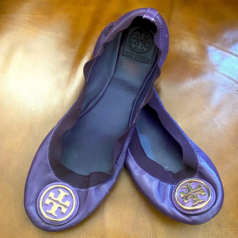 Purple classic Tory Burch flats